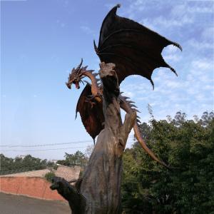 Quality Adventure Park 3D Custom Western Dragon Fiberglass Dinosaur Statues wholesale
