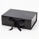 2mm Cardboard Paper Magnetic Packaging Boxes Garment Clothing Apparel Gift Black
