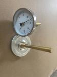 63mm 100mm 80mm Bi Metallic Thermometer Stainless Steel Bezel