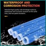 Insulated Silicone Cold Shrink Tube For Handles 0.63in 16mm To 1.3in 33mm Dia
