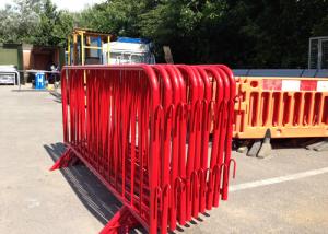 Quality PVC Coated Crowd Control Barriers Inner Pipe 18 MM OD With Bridge Feet wholesale