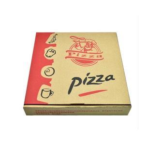 Quality Custom Order Kraft Paperboard Pizza Box with Lid wholesale