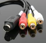 Black Cable Cubby Box , One Way USB Video Single Channel AV Signal Capture Data