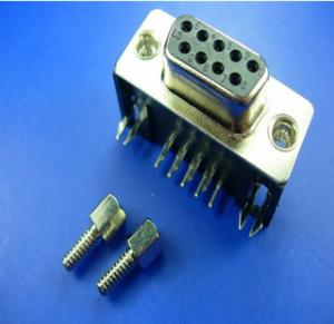 Quality D-SUB 9pin Male Female Connector Strigh Pin With Long Screw Fixed wholesale