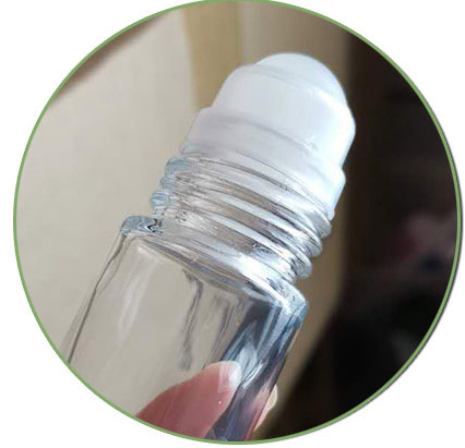 40ml 1.7oz Empty Roll On Bottle Clear Plastic Body Form Perfume Bottle