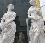 Outdoor garden marble stone statues four season marble sculpture stone carvings