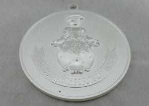 Olympiade Sliver Plating Die Cast Medals By Zinc Alloy Without Enamel