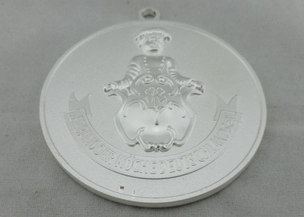 Cheap Olympiade Sliver Plating Die Cast Medals By Zinc Alloy Without Enamel for sale
