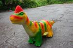Realistic Simulation Dinosaur Battery Car , Kids Animatronic Dinosaur Ride