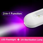 Germicidal Led Ultraviolet UVC Sterilizer Light Disinfection Lamp 1500mAh MSDS