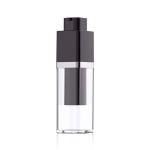 Square Black Acrylic Clear Airless Pump Bottles Bulk And Jar