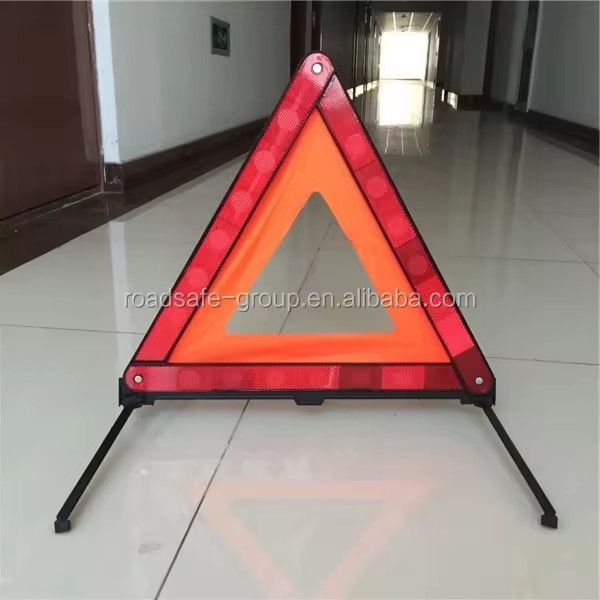 43 X 43 X 43cm ABS Car Warning Triangle Reflective Road Safety Triangles