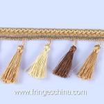 Handmade fashionable chain beads lace tassels fringes for curtain/sofa/pillow