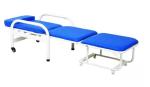 Retractable Foldable Adjustable Hospital Clinic Escort Chair With Steel Spray