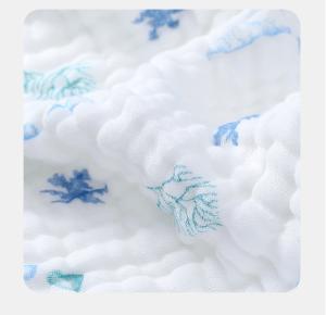 Quality Star Pattern 53 inch 6 Layer Gauze Fabric Children Cover Blanket wholesale