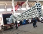 Car Park Double Lighting Arms Parking Lot Light Pole One seam Welding