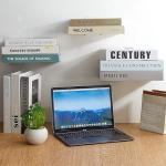 Wall Mounted Book Organizer with Heavy-Duty Metal Bending Single Tier Floating
