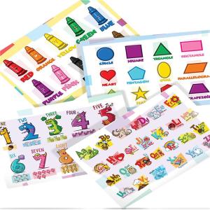 Quality LDPE 2mils Disposable Baby Placemats Educational For Kids wholesale