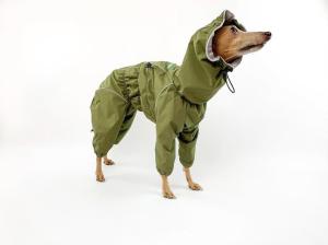 Quality E52 Male Warm Dog Coats Membrane Dog Fleece Lined Raincoats For Basset Hounds wholesale