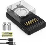 Digital Milligram Scale 50g/0.001g, Compact Mg Scale With 20g Calibration Weight