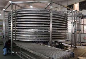 Quality 304 Stainless Steel 10 Minute Retention Continuous Spiral Cooler wholesale