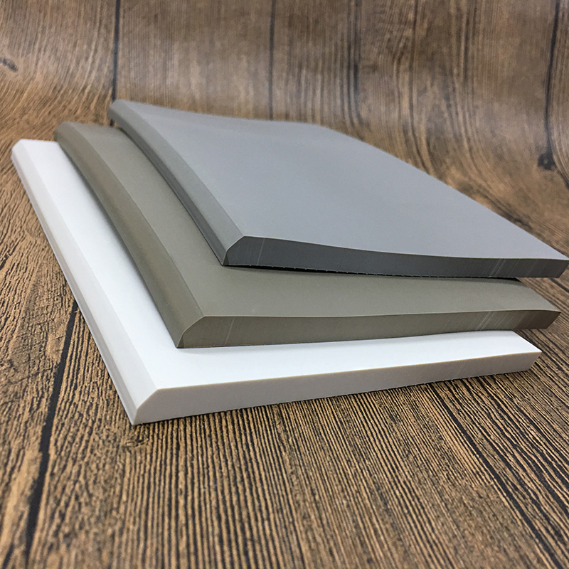Eco-friendly Flexible Rubber Wall Baseboard for Flooring Accessories in White Black Color