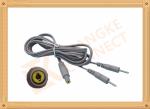 Safety 2.35 To 2.0 2 Pin Tens Unit Replacement Leads / Tens Unit Accessories