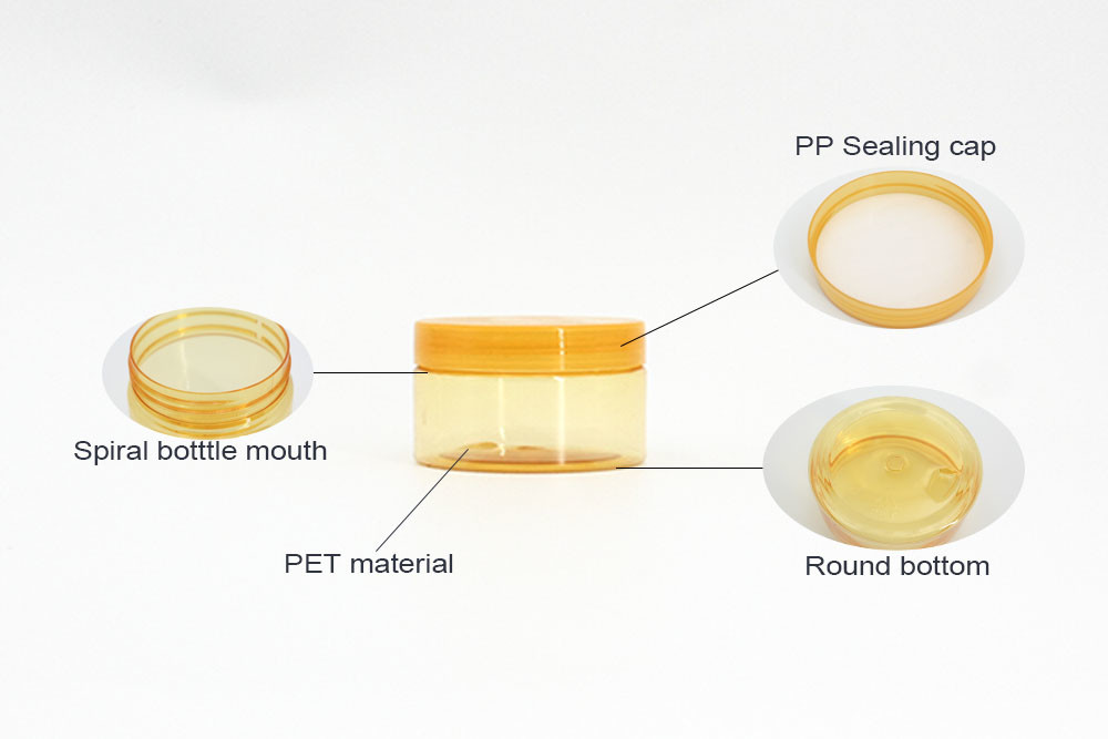 Biodegradable 47mm 120ml Stackable Cosmetic Jars