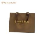 Brown Big Paper Packaging Bags Personalized Luxury Shopping Tote Gift Paper Bags