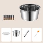 Portable BBQ Grilling Stove Stainless Steel 29cm For Camping
