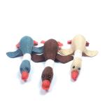 25CM Durable Stuffed Dog Toys Goose Appearance Printing / Embroidery Logo