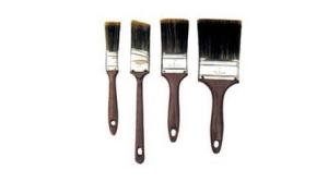 Quality Hollow Polyester Filament Black Bristle Paint Brush 50mm wholesale