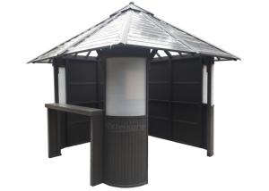 Quality Duty PS Materials Spa Gazebo Burn Resistance Outdoor Brown Luxurious Strong Heavy wholesale
