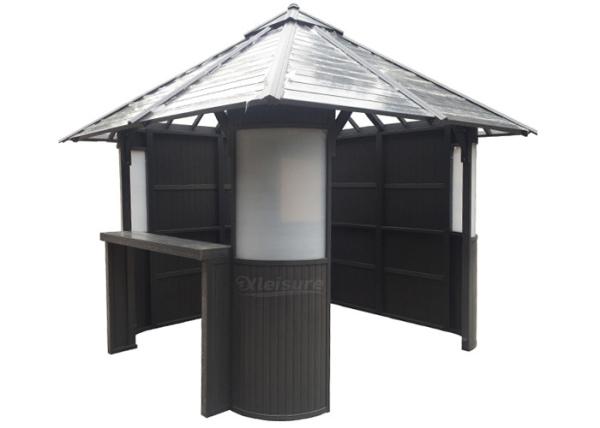 Duty PS Materials Spa Gazebo Burn Resistance Outdoor Brown Luxurious Strong