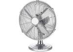12 Inch Metal Retro Desk Fan 120 Volt 3 Speed Motor 85 Degree Nickel Brass