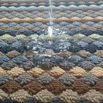Polypropylene Striped Bathroom Mat Non Slip Floor Runner 37*57cm