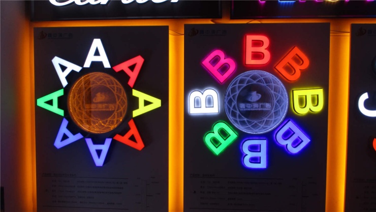 Double-sided luminous light box customize shape color for shop light box energy saving