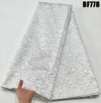 Supoo 2023 Accra Jacquard Fabric Sustainable Brocade Satin Fabric for Wedding