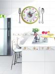 Metal Cook Vinyl Designer Wall Sticker Clocks 10A062