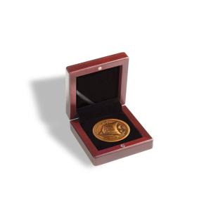 Quality SGS SEDAX Wood Grain Coin Gift Box Dia 60mm Single Coin Display Box wholesale