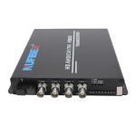 1080P Fiber Video Converter 4 channel Single Fiber SM 1310 / 1550nm FC For CCTV