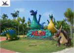 Customized Life Size Fiberglass Statues Handmade For Zoo Exhibition / Water Park