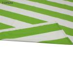 Lime Green Striped Beach Microfiber Suede Towel Sand Free 1800mm