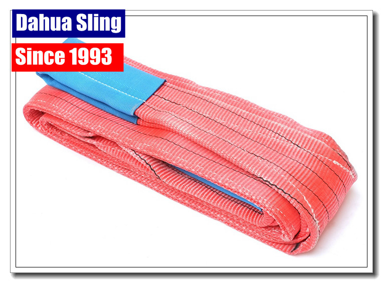 Customized Length Crane Lifting Slings , Industrial Lifting Straps 5000kg Capacity