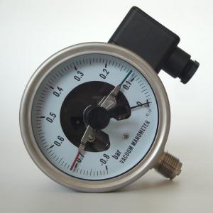 Quality Glass Vacuum Radial Pressure Gauge 0.8 Bar 316 Stainless Steel Pressure Gauge wholesale