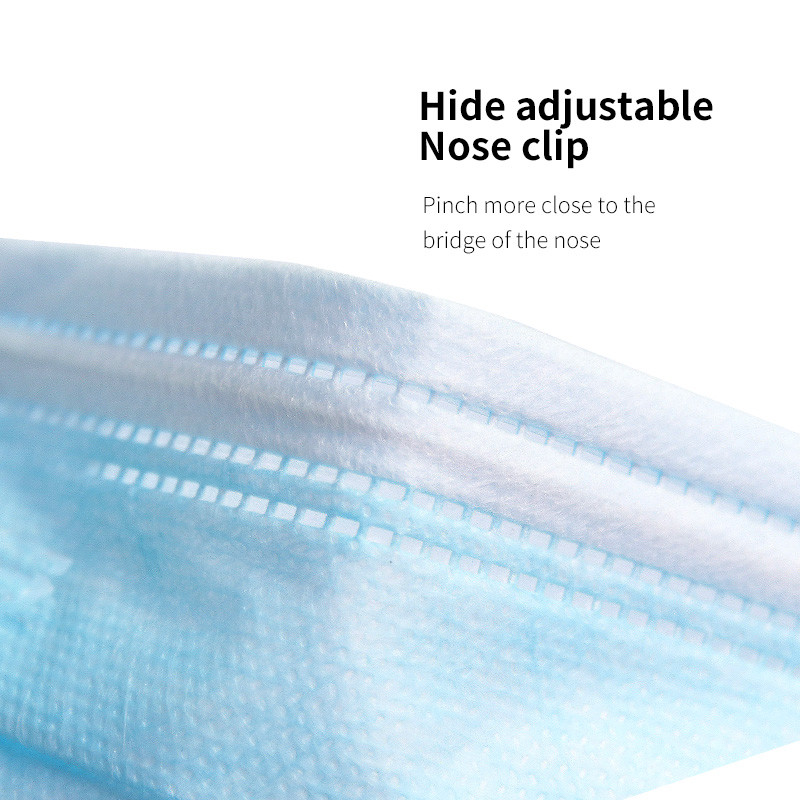 Antibacterial Adult 3 Ply Disposable Face Mask
