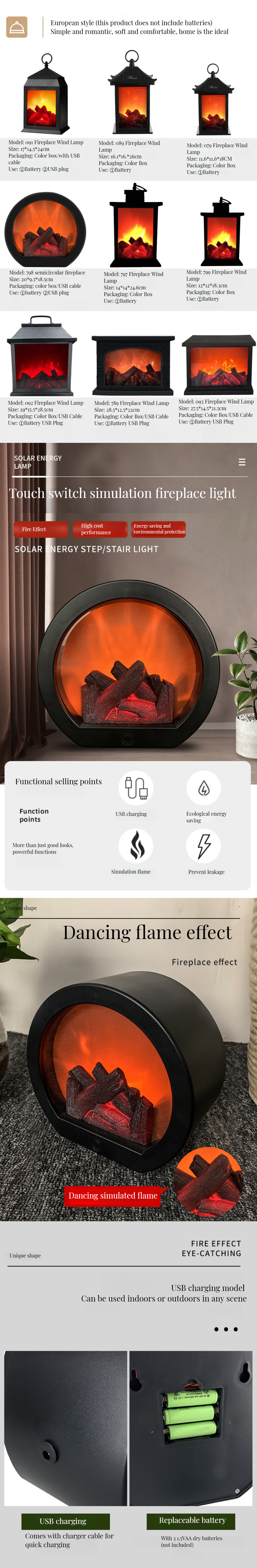 Item for Christmas LED Wall Lamp Battery Touch Flame Oil Lamp Plastic Material in Pink
