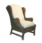 European Style Hand-Woven Outdoor Rattan Sofa Chair For Balcony