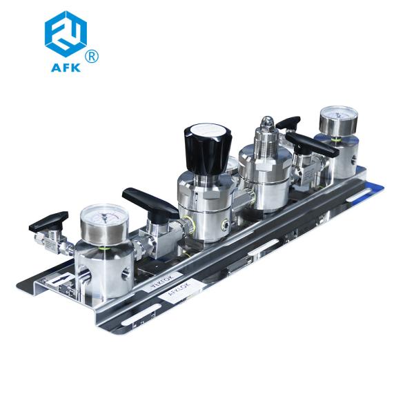 AFK Stainless Steel Changeover Manifold Semi Automatic Switching System Gas