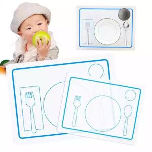 Quality Washable Feeding Baby Silicone Placemat Food Grade Customized Logo Printing wholesale